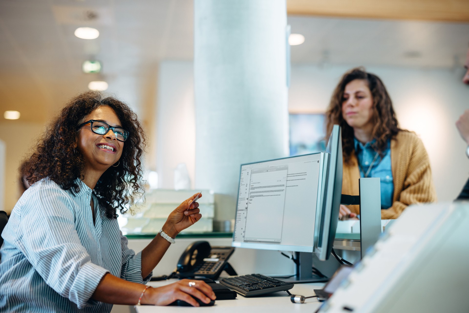Municipality office receptionist